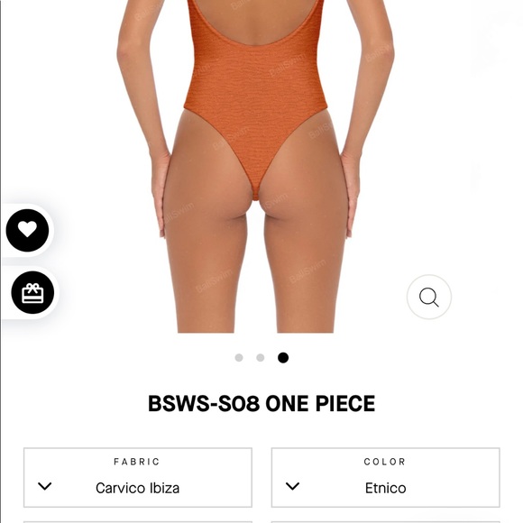 Bali Swim One Piece Bathing Suit Shiny - Picture 8 of 10